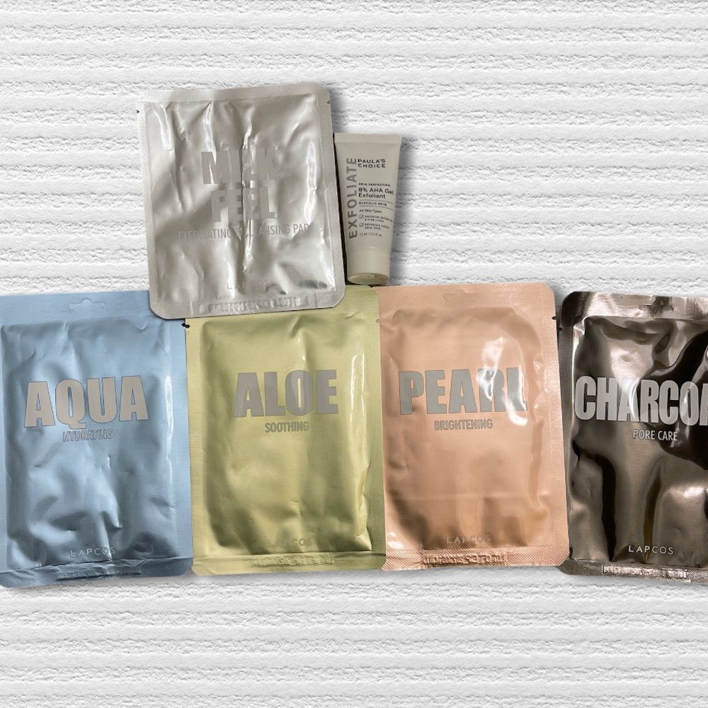 Paula's choice AHA and korean sheet mask